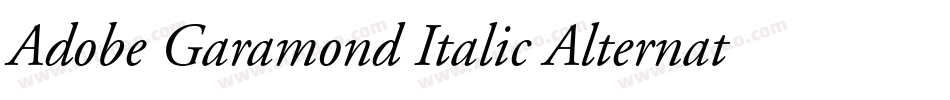 Adobe Garamond Italic Alternate字体转换